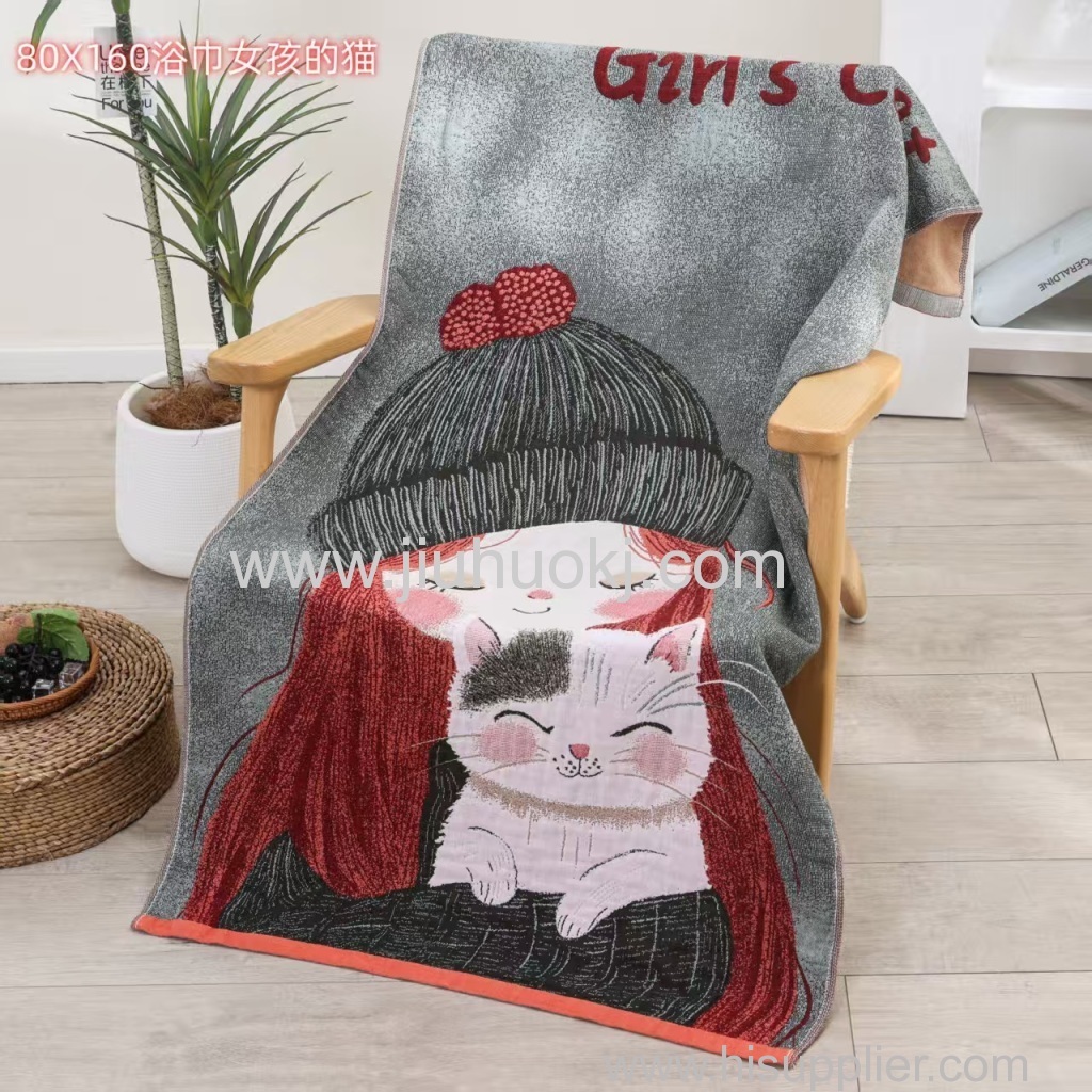Soft Cotton Beach Towel - Ideal for Bathing & Swimming