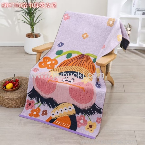 Comfortable Cotton Beach Towel - Ideal for Bathing & Swimming