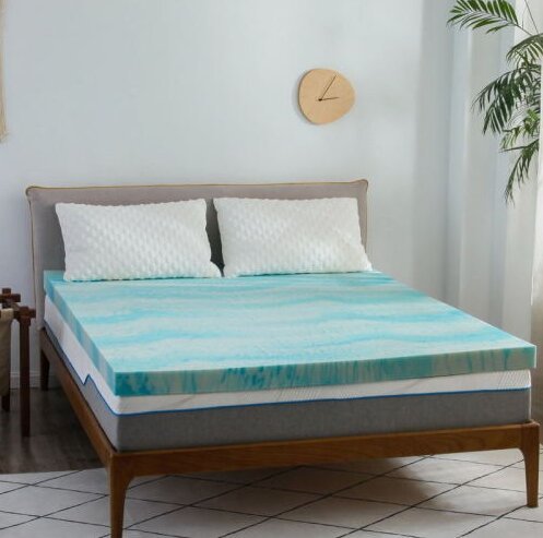 Factory direct Gel infused memory foam mattress topper