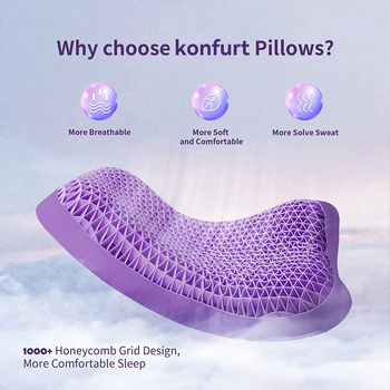 Memory Gel Sitting Pad Breathable Honeycomb Cooling TPE Pillow