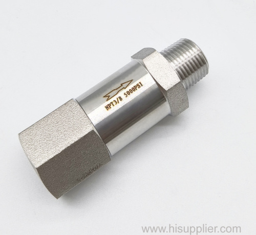316 Stainless Steel 3000 Psi 1/8 NPT One-Way Check Valves NPT