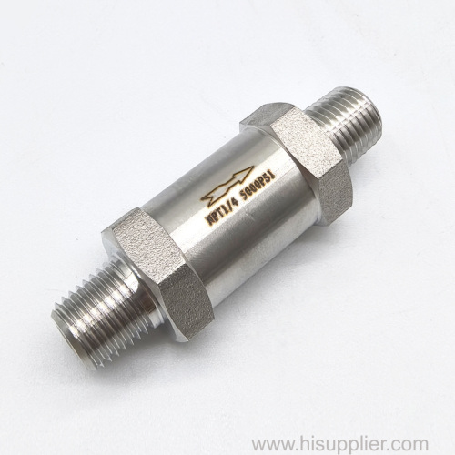 316 Stainless Steel 3000 Psi 1/8 NPT One-Way Check Valves NPT