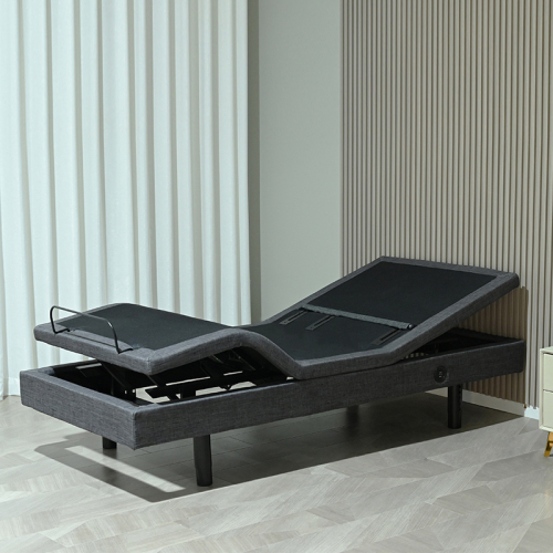 4 Okin Motors Electric Adjustable Bed with Head Tilt and Lumbar Support
