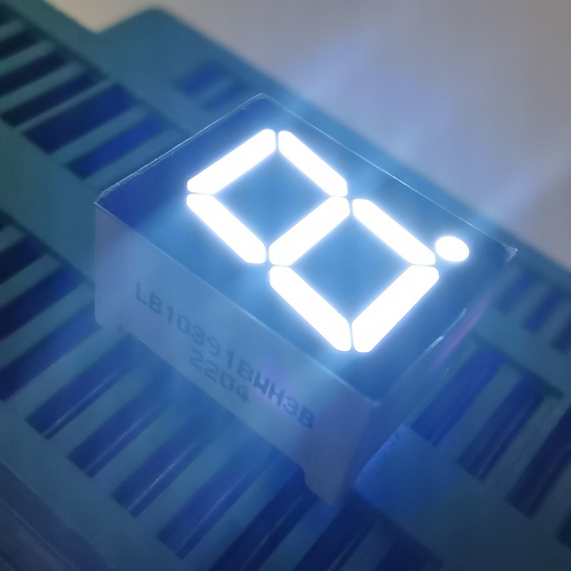 Bright white 9.9mm (0.39") common anode white 7 segment led display for ceramic electric cooktops