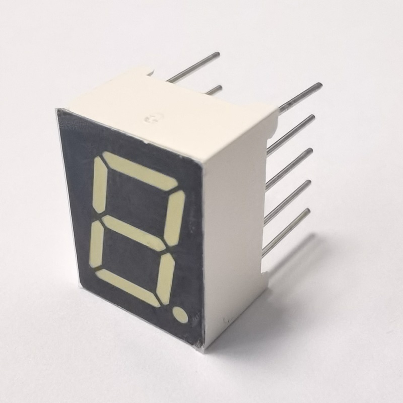 Bright white 9.9mm (0.39") common anode white 7 segment led display for ceramic electric cooktops