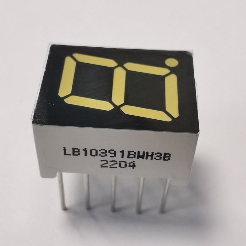 Bright white 9.9mm (0.39") common anode white 7 segment led display for ceramic electric cooktops