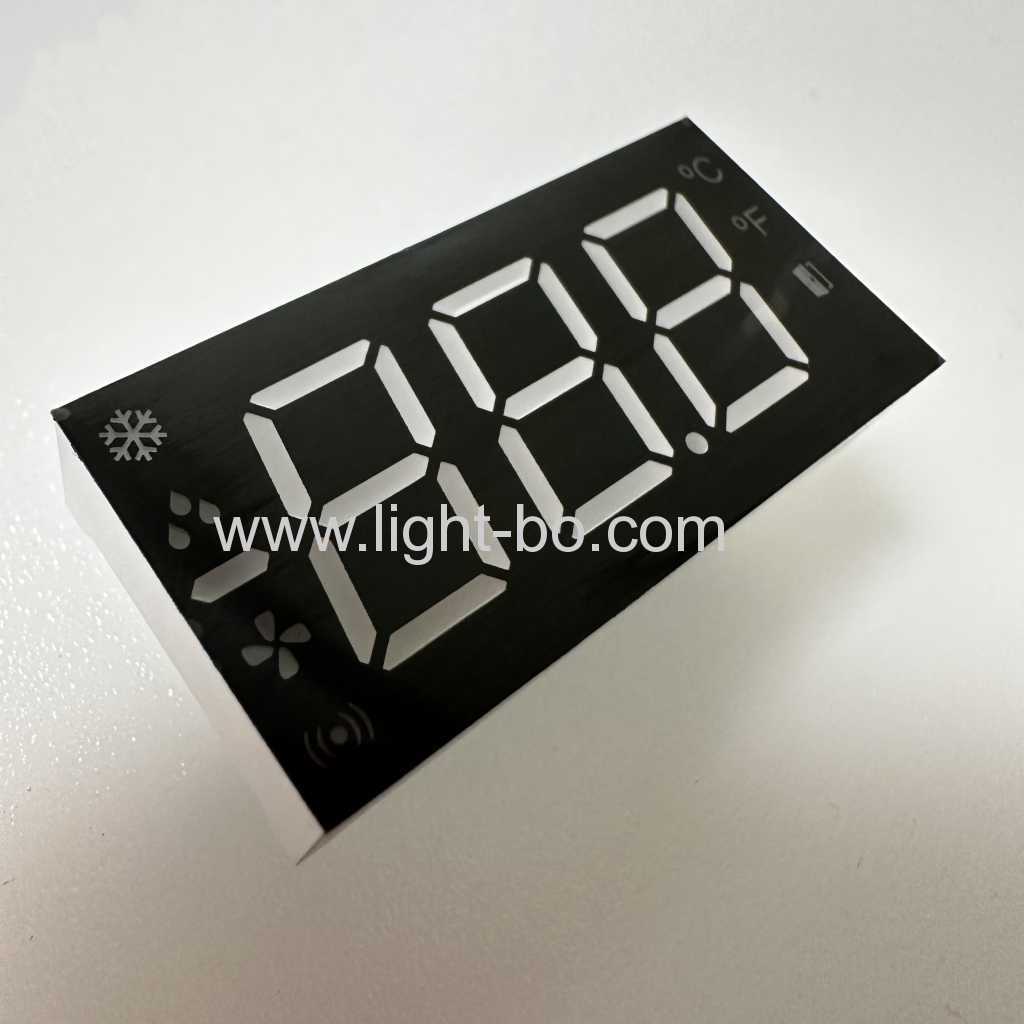 Custom Design Triple Digit LED Display 7 Segment Common anode for Refrigerator Temperature Controller