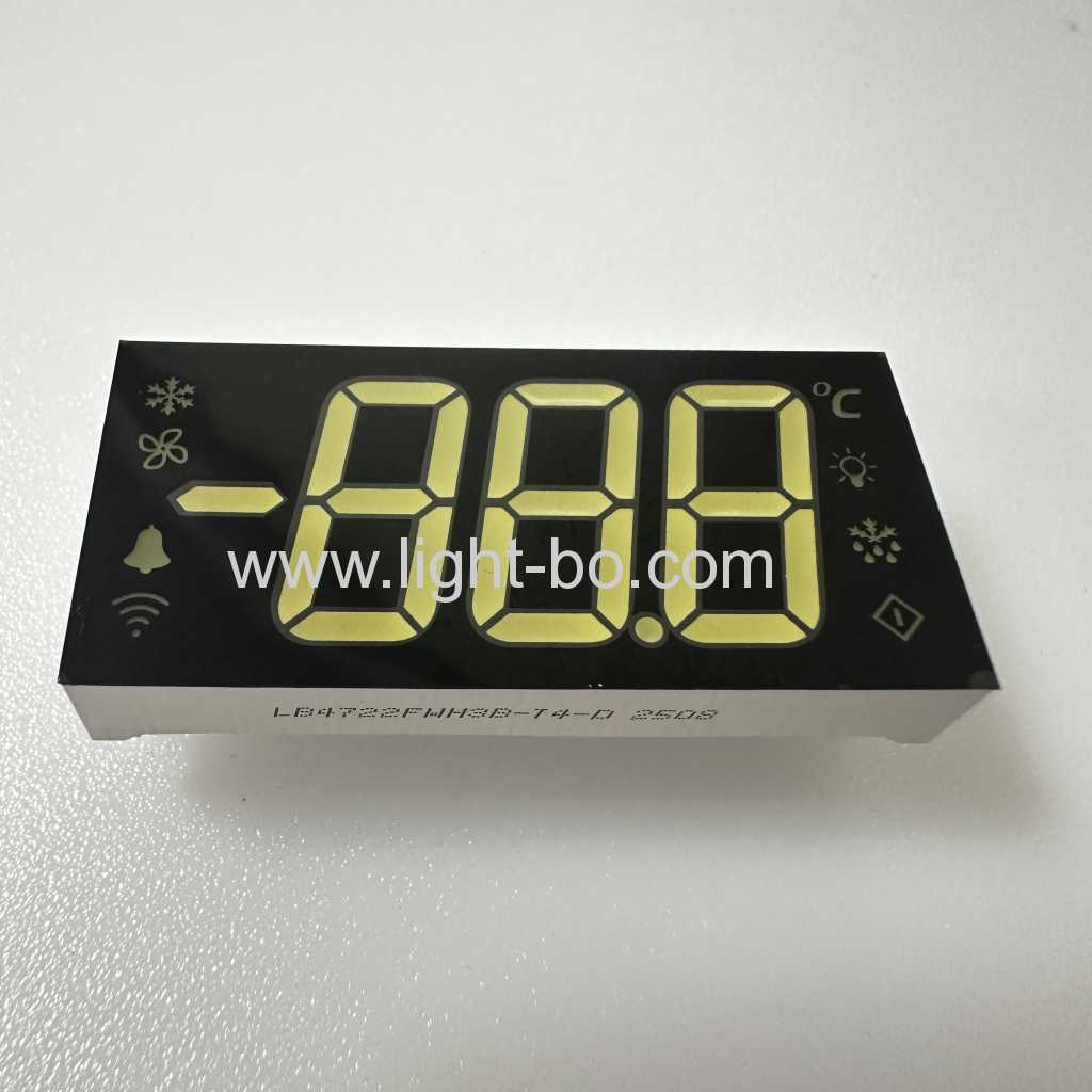 Ultra bright White LED Display 7 Segment 3 Digit 17mm Common cathode for refrigerator controller