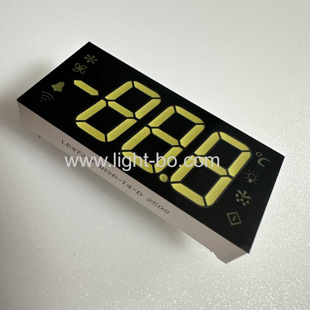 Ultra bright White LED Display 7 Segment 3 Digit 17mm Common cathode for refrigerator controller