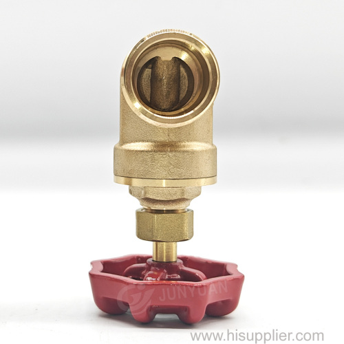 Customizable BSPT 1" Red Iron Handwheel Brass Stem Control Water Pipe 2 Way Dn25 Male Threaded Brass Gate Valve