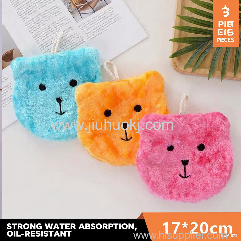 Wood Fiber Dish Cloth Non Stick Magic Kitchen Towel Super Absorbent Lint Free Scouring Pad