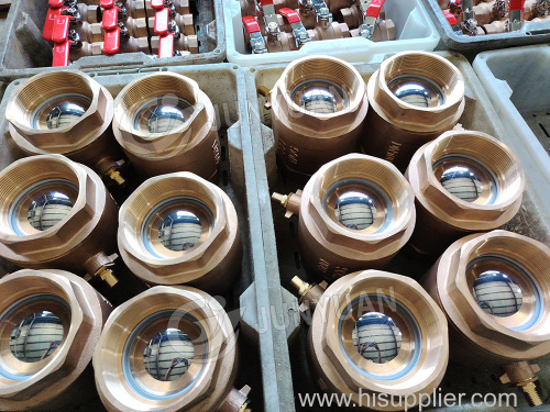 Female Thread 4" Bronze Ball Valve with Copper Handle High-Temperature Control Customizable OEM for Water Gas Oil