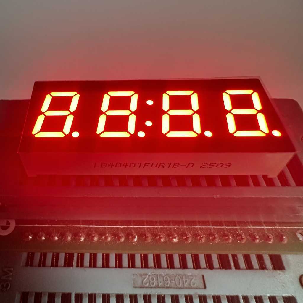 Ultra bright Red 4 Digit 0.4inch 7 Segment LED Display Common cathode 16 PIN for home appliances