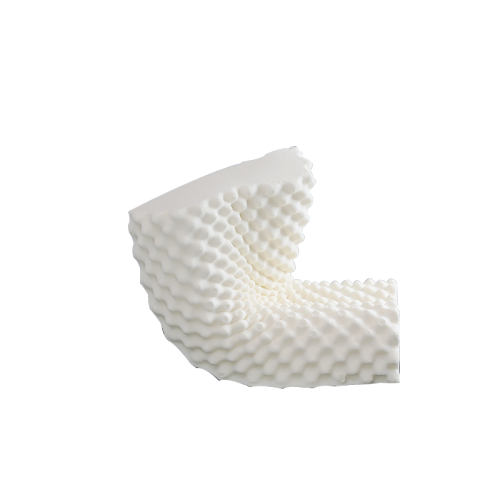Konfurt Natural latex pillow Contour shape latex pillow with Pu Foam or Cutting Foam