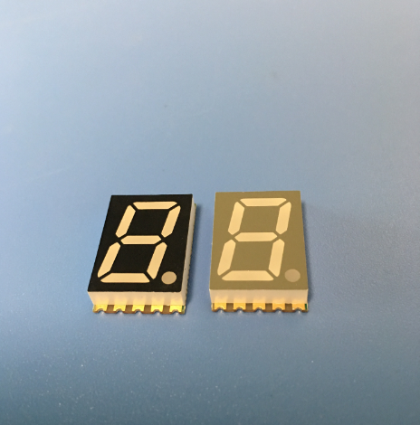 Ultra Blue 0.56" Single Digit 7 Segment LED Display for Appliances