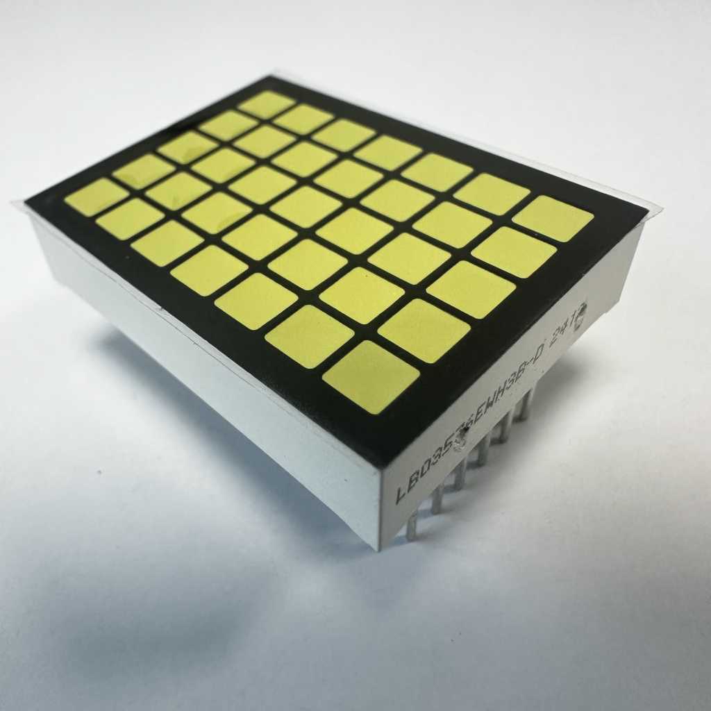 Low-Profile White LED Matrix for Elevators 8 x 8 Dot Matrix LED Display