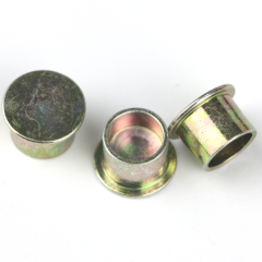 Yellow Zinc Plated Semi Tubular Clutch Button Rivet