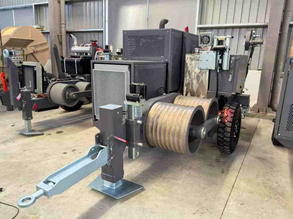 Stringing Equipment Digital Hydraulic puller exported to Europe