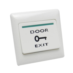 Automatic door exit push button