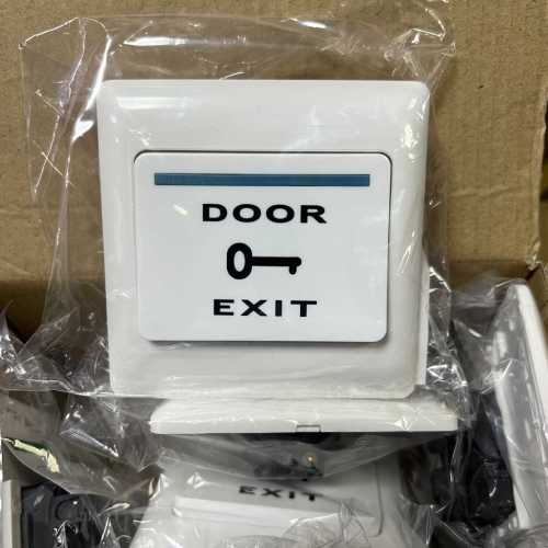 Automatic door exit push button