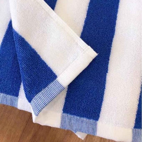 Custom Color Striped Pool Towel - 75x150 cm 600 g