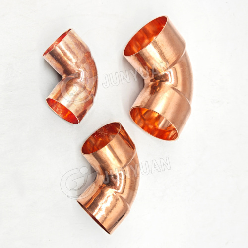 Medical Degreased Copper Fittings Short Radius Copper 90 Degree Elbow Pressure Copper Fitting