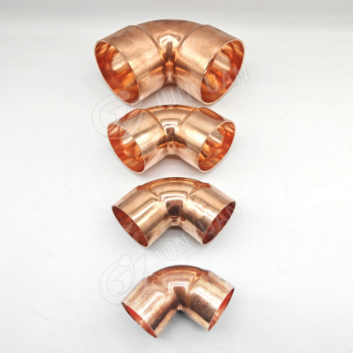 Medical Degreased Copper Fittings Short Radius Copper 90 Degree Elbow Pressure Copper Fitting