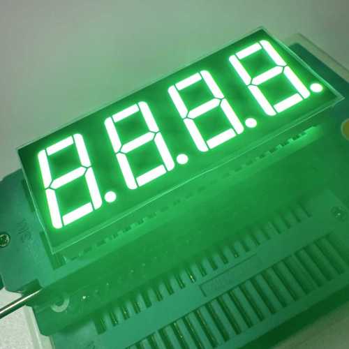 Pure Green 4 Digit 0.56" 7 Segment LED Display Common Anode for Temperature Humidity Indicator