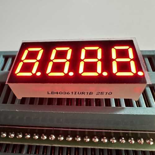 4DIGIT 9.2MM 7SEGMENT LED DISPLAY ULTRA BRIGHT RED COMMON ANODE