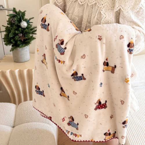 Ultra Soft Cartoon Fleece Blanket Reactive Dye No Fade No Shed Cozy Lightweight Plush for Bedroom Dorm Office