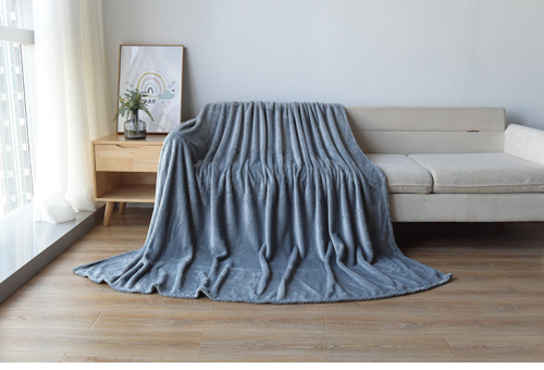 Jacquard Woven Plush Flannel Throw Blanket Ultra Soft Reversible King Size for Bed Couch