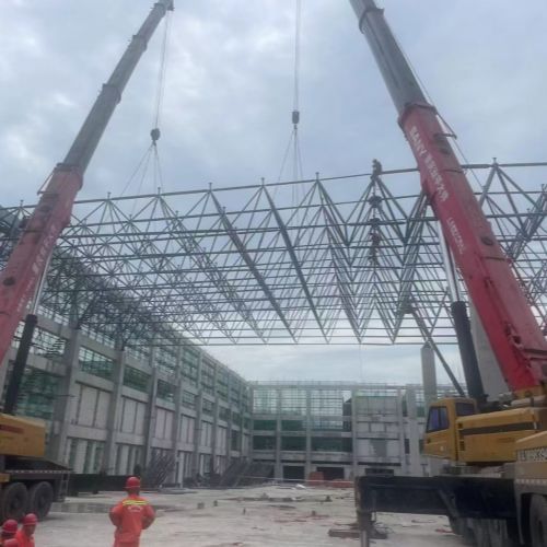 Customizable Steel Space Frame for Industrial Plants