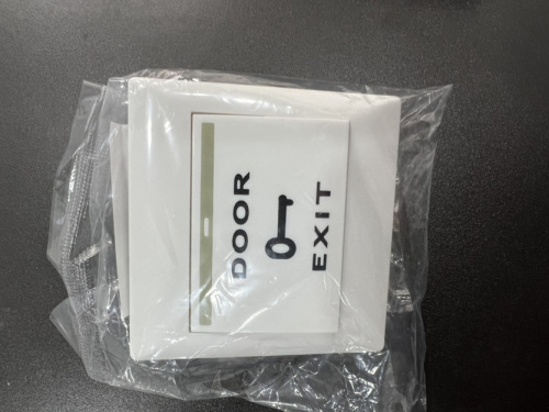 Plastic push button for automatic doors