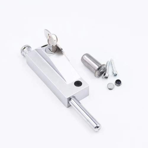 Automatic door manual bolt lock