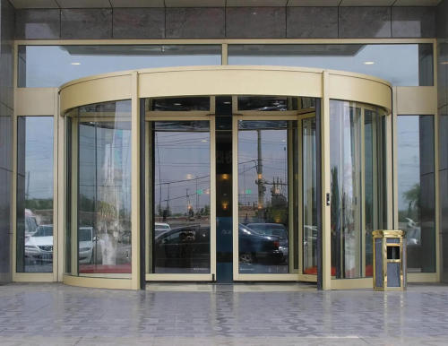 Automatic glass sliding doors