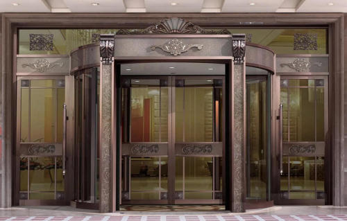 2-3 and 4 wing automatic revolving doors