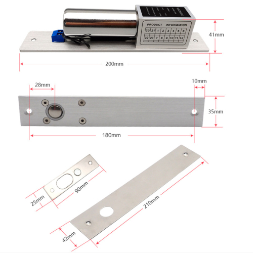 Electric bolt lock for automatic swing doors