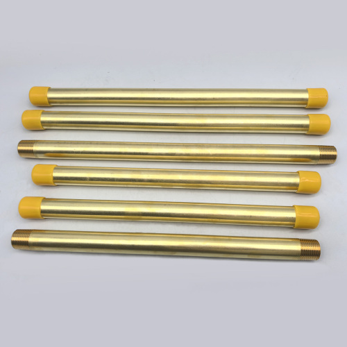 C36000 Brass Nipple Brass Pipe Fitting Threaded Long Nipple Tube Fittings NPT Male 12-inch 14-inch Length Nipple