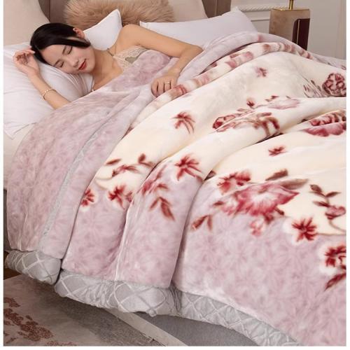 Eco Friendly & Safety Certified Raschel Throw 0 Fluorescent No Formaldehyde Plush for Bed Sofa All Season