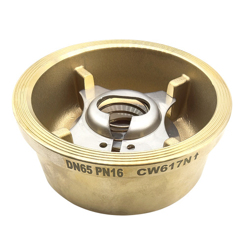 1/2in- 4inch 1 1/2" DN65 Pn16 Cw617n Brass Wafer Spring Disc Check Valve