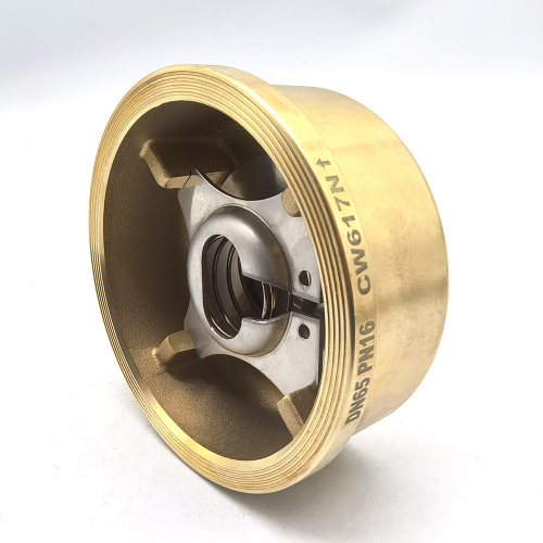 1/2in- 4inch 1 1/2" DN65 Pn16 Cw617n Brass Wafer Spring Disc Check Valve