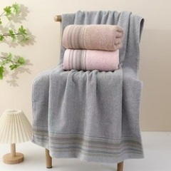 Polyester Cotton Blend Bath Towel 70x140cm 380g Absorbent Quick Dry Soft for Home Gym Spa