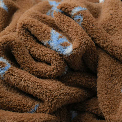 330g Snow Fleece Hooded Robe for Women Single Row Button Plush Loungewear Winter Home Wear