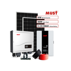 MUST PV System 5KW Hybrid Grid-Tie Solar Inverter Package