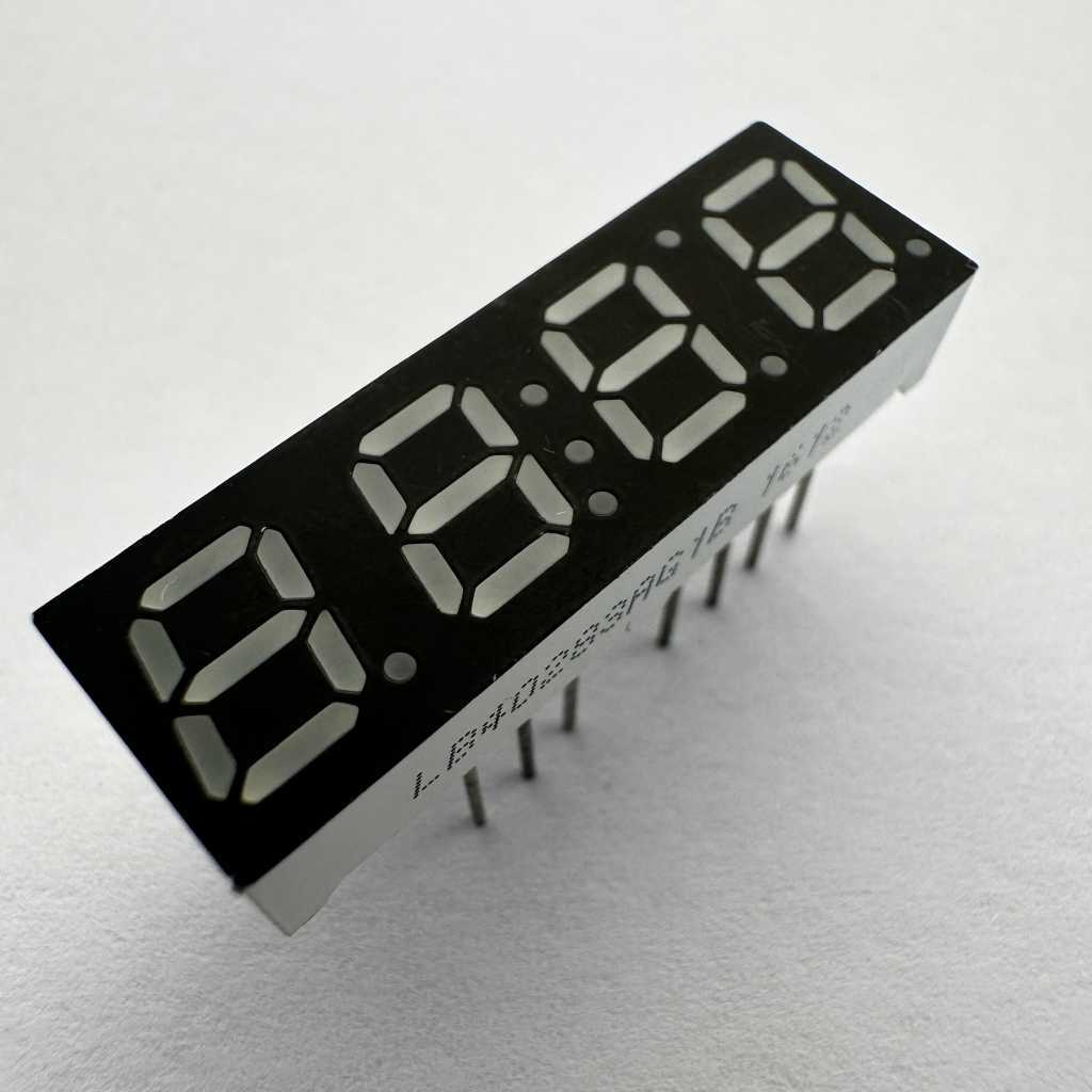 4-Digit Pure Green 7-Segment LED Display for Timer Control