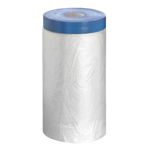 # 9micx1400mmx20M Cloth Duct Pre-Taped Masking PE Film Blue/1400mmx20M Pre-Taped Blue Textile Masker