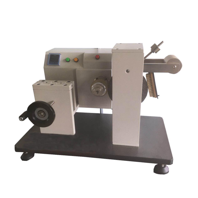 Akron abrasion tester with digital setting and display of abrasion times auto stop