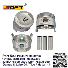 Piston Set With Pin / +0.50 12111A78B01-050 / 96567380 / 12111A78B00-050 / 12111-78B00-050 FOR DAEWOO DAMAS & LABO 0