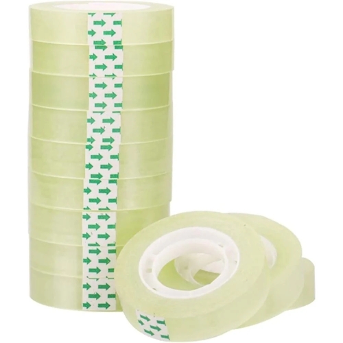 # 40micx15mmx66M Super Clear 10PK Stationery Tape Office/Home/School Use