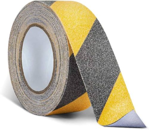 # 830micx50mmx15M Yellow/black Strip Durable Abrasive Anti-Slip Tape